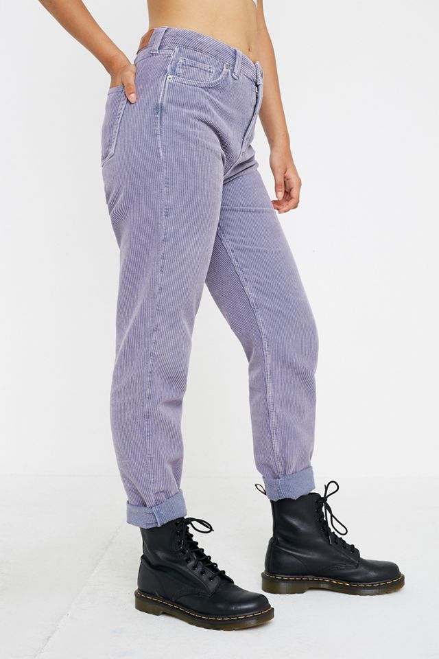 BDG - Jeans Mom en velours délavé à l'acide lilas #1