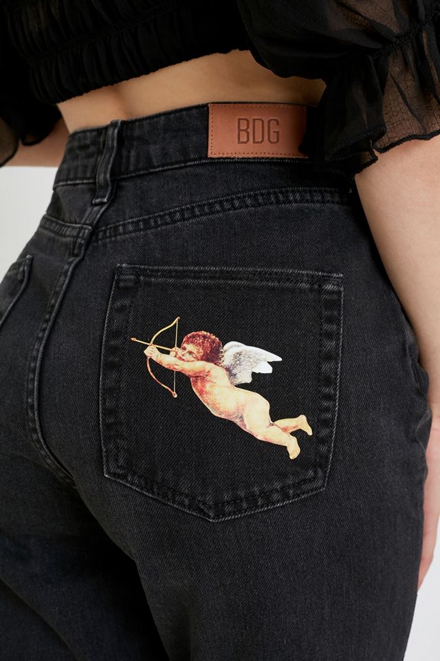 BDG – Mom Jeans „Cherub“ mit Print #2