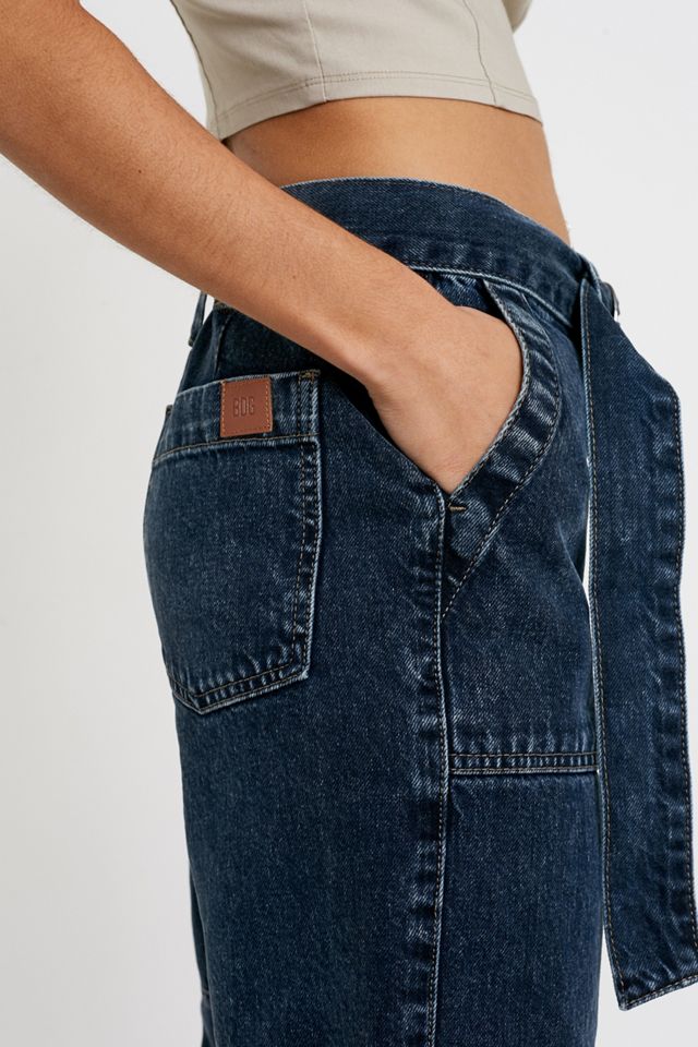 BDG Patchwork Denim Belted Skate Jeans #1