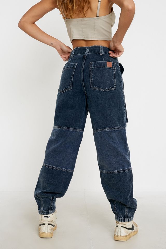 BDG Patchwork Denim Belted Skate Jeans #3