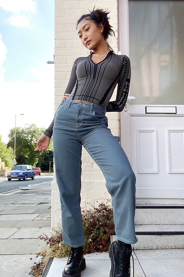 BDG Albie Teal Carpenter Trousers | Urban Outfitters UK