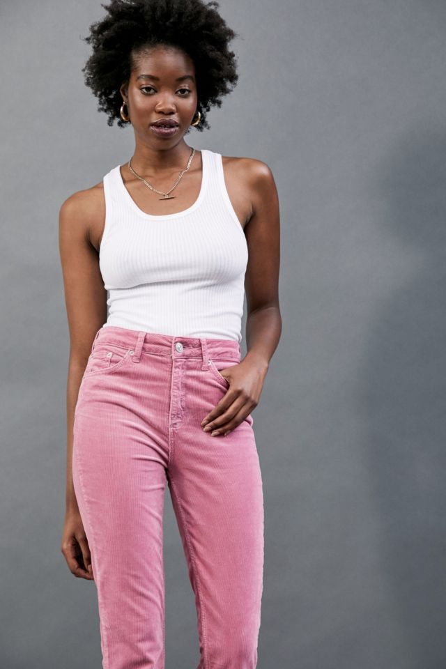 BDG Pink Corduroy Flare Pant