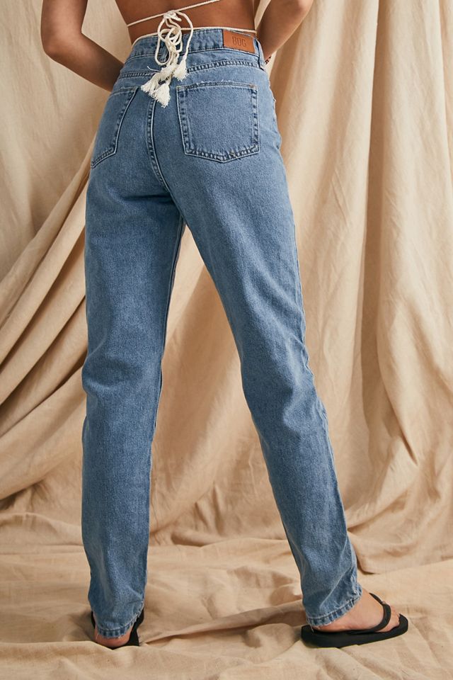 BDG Blue Vintage Wash Recycled High-Waist Mom Jeans #1