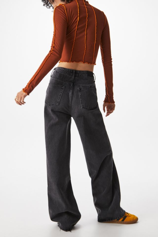 BDG Urban Outfitters Mid Rise Wide Leg Puddle Jeans