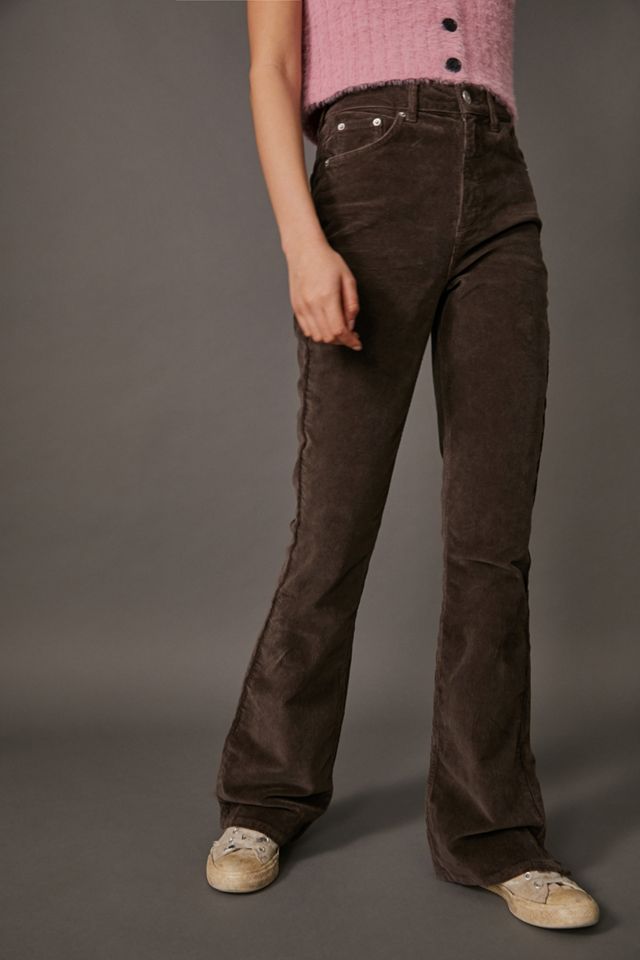 BDG Corduroy Super Flare Pant in Green