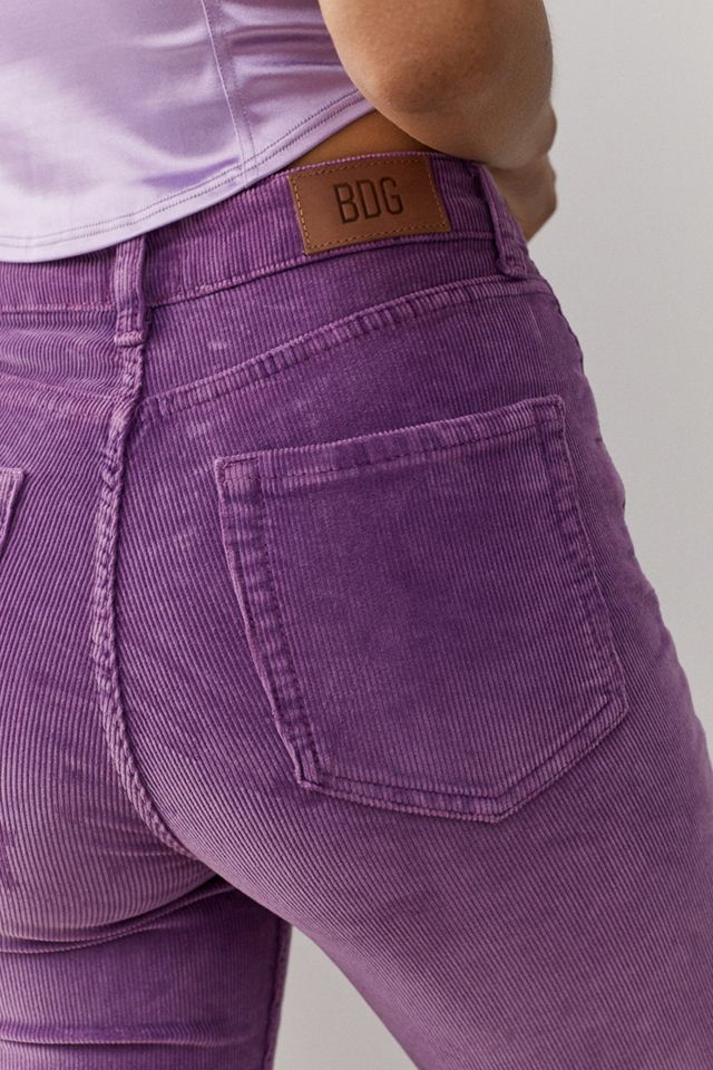 BDG - Jean évasé taille haute en velours côtelé Dhalia #1