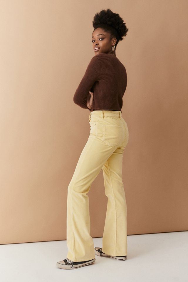 BDG – Ausgestellte Jeans mit hoher Taille aus Cord in Buttermilch #2