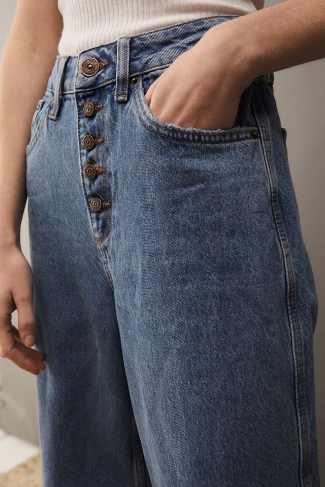 Jeans a Gamba Larga con Bottoni Esposti BDG #2
