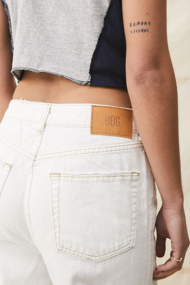 BDG White Cropped Puddle Jax Jeans #3