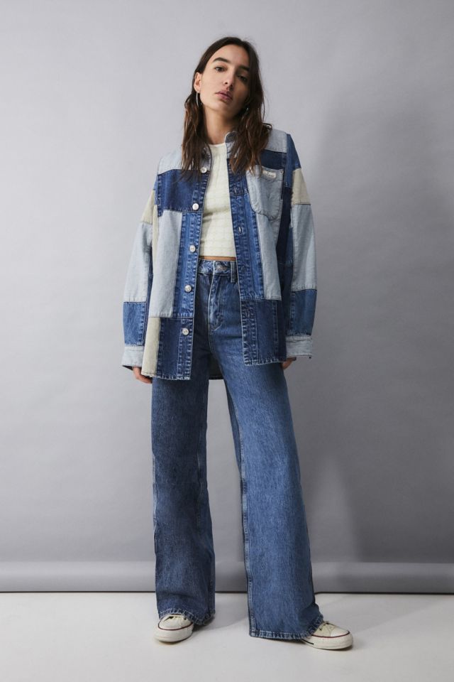 Urban outfitters store two tone jeans