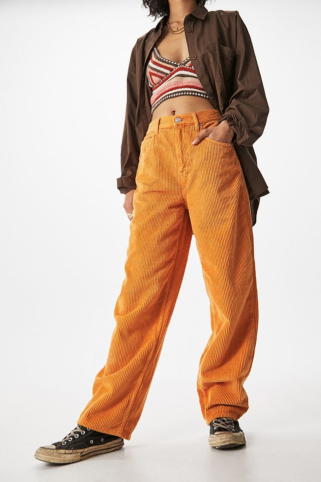 perish End table for example BDG Orange Corduroy Boyfriend Jeans | Urban Outfitters UK