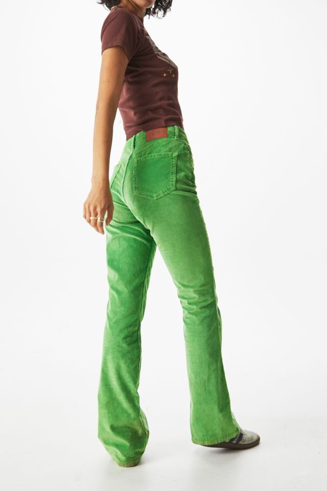 BDG Corduroy Super Flare Pant in Green