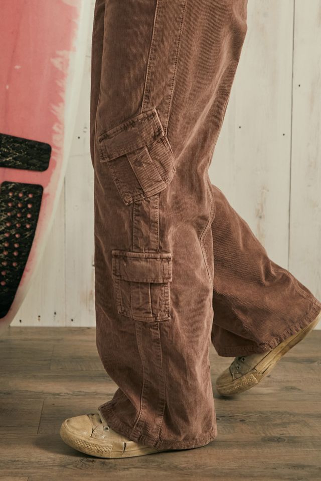 BDG Mauve Y2K Corduroy Low-Rise Cargo Pants #3