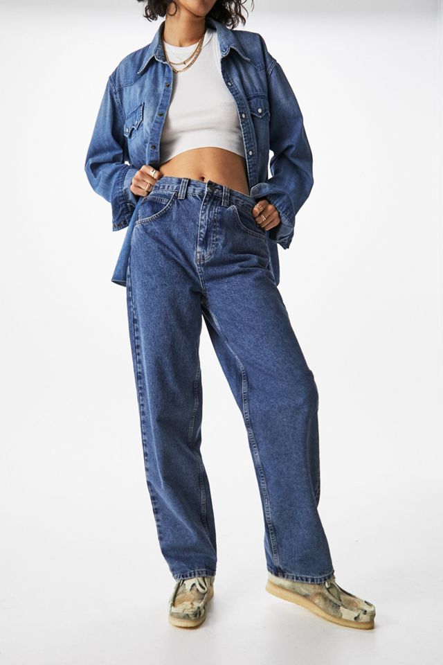 BDG Washed Blue High-Waisted Boyfriend Jeans #2