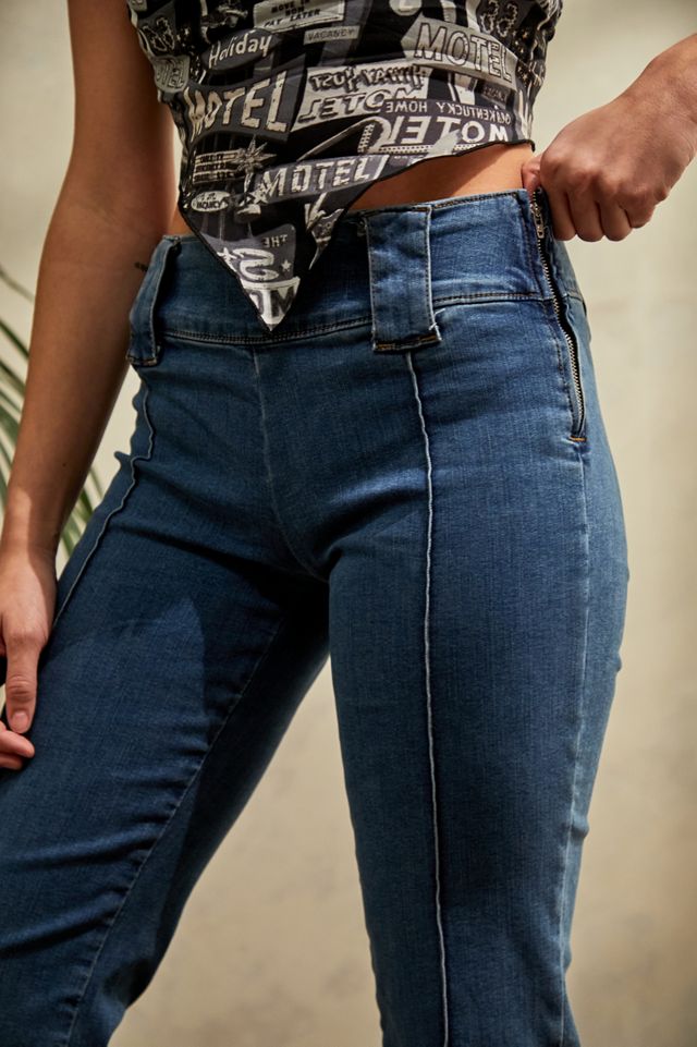 Jeans Évasés Missy Taille Basse Bleu Vintage BDG #3