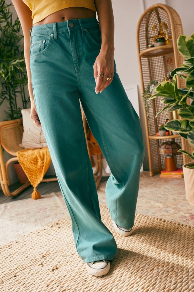 Teal hot sale color jeans