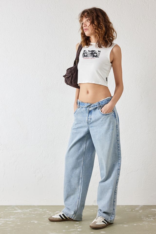 BDG Boyfriend Fold-Over Jeans  #1