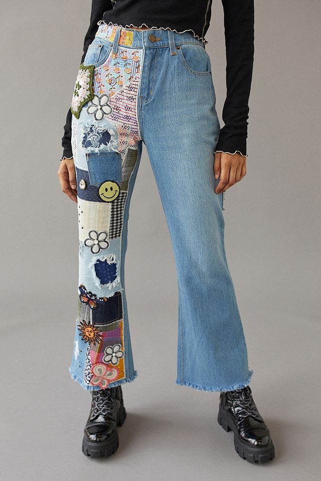 BDG DIY Craft Flare Jeans | Urban Outfitters UK