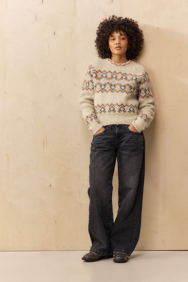 Jeans a vita bassa neri Kayla BDG #1