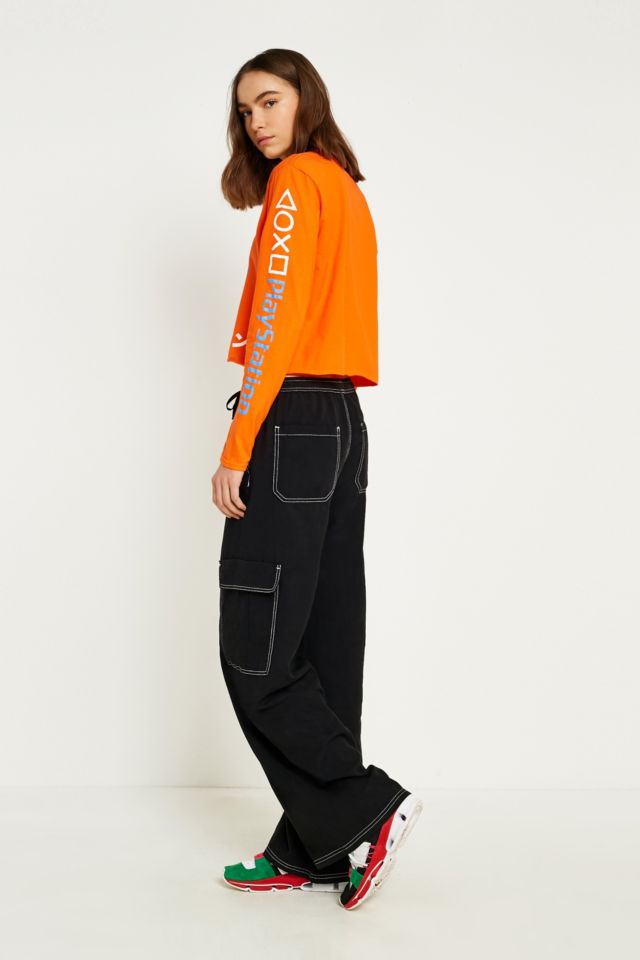 Contrast Stitch Utility Pant