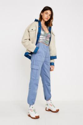 denim cargo pants urban outfitters