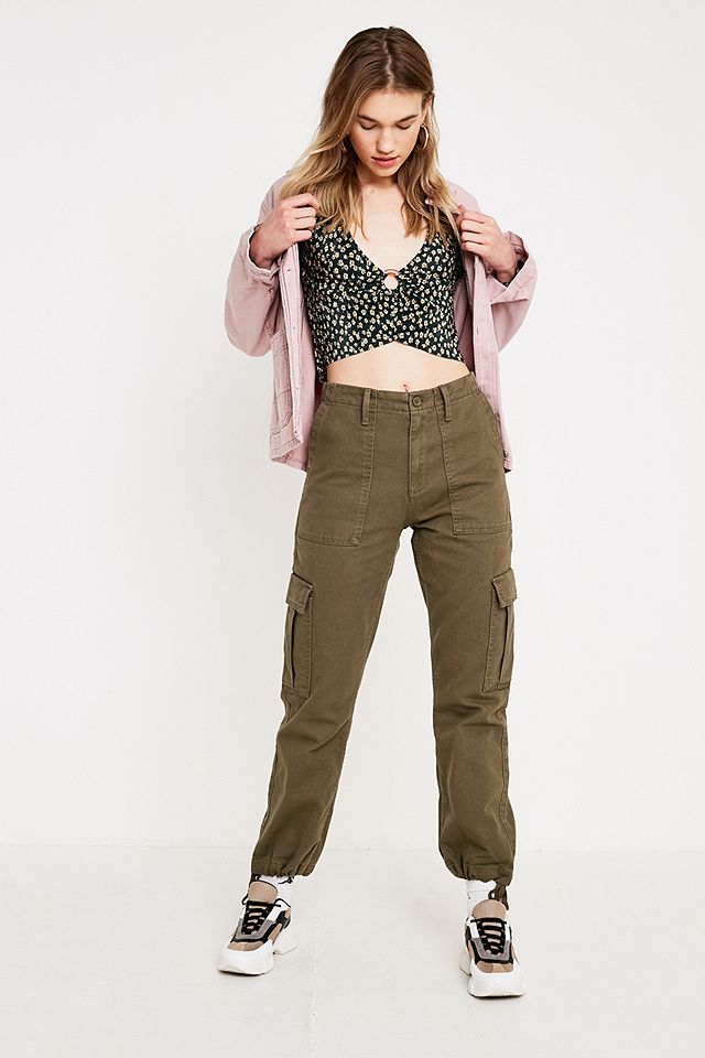 BDG Authentic Khaki Cargo Trousers | Urban Outfitters UK