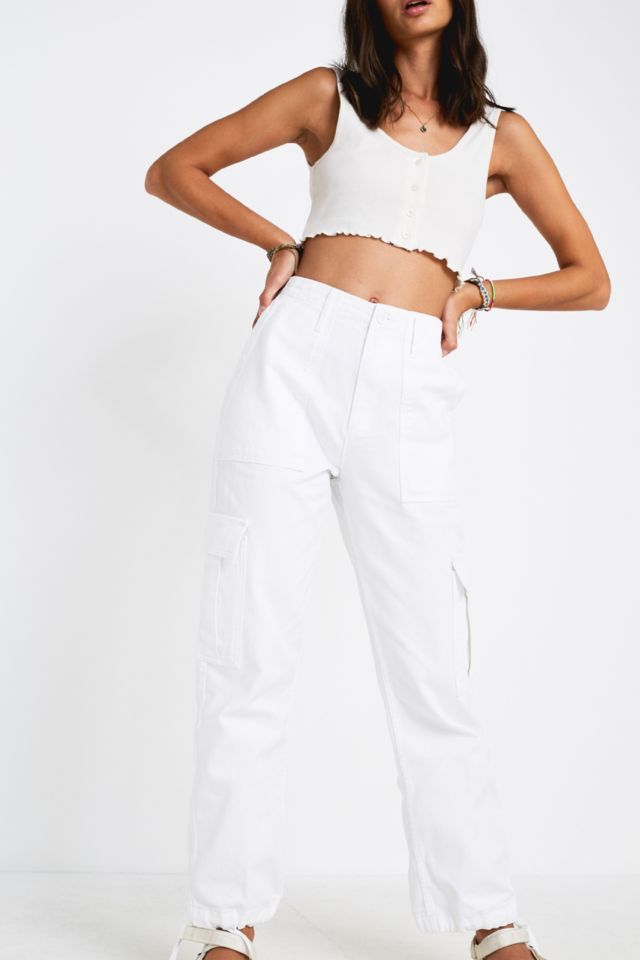 White Cargo Pants