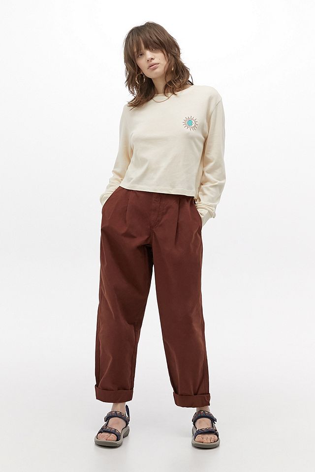 BDG Drew Brown Trousers | Urban Outfitters UK