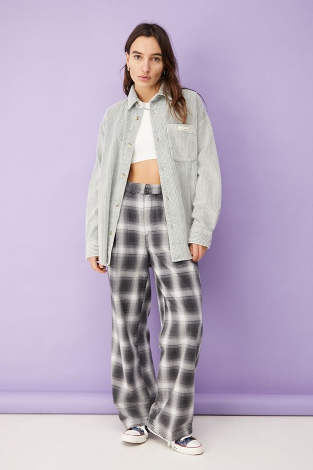 BDG Casual Check Pantaloni a pozzanghera a gamba larga