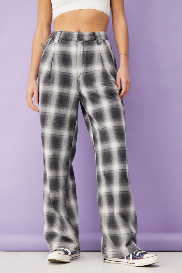 BDG Casual Check Pantaloni a pozzanghera a gamba larga #1