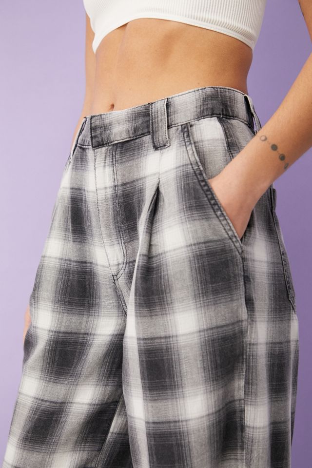 BDG Casual Check Pantaloni a pozzanghera a gamba larga #2