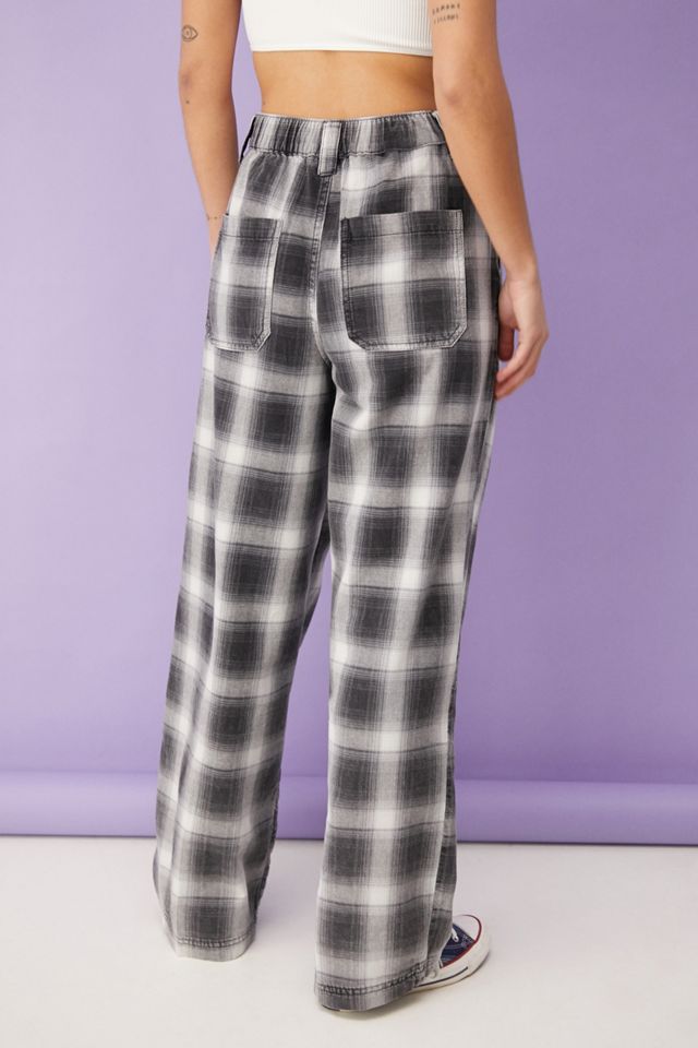 BDG Casual Check Pantaloni a pozzanghera a gamba larga #3