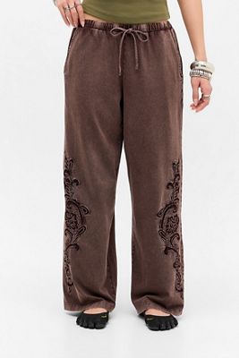 Pantaloni da Jogging Dritti UO Leni con Intaglio