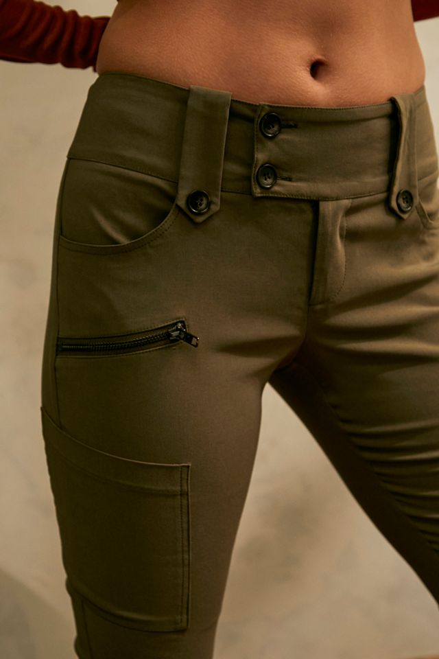UO Khaki Bengaline Cargo Flare Pantaloni #2