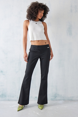 Pantalon évasé à Rayures Métalliques Missguided Taille 8 - Neuf Avec étiquettes