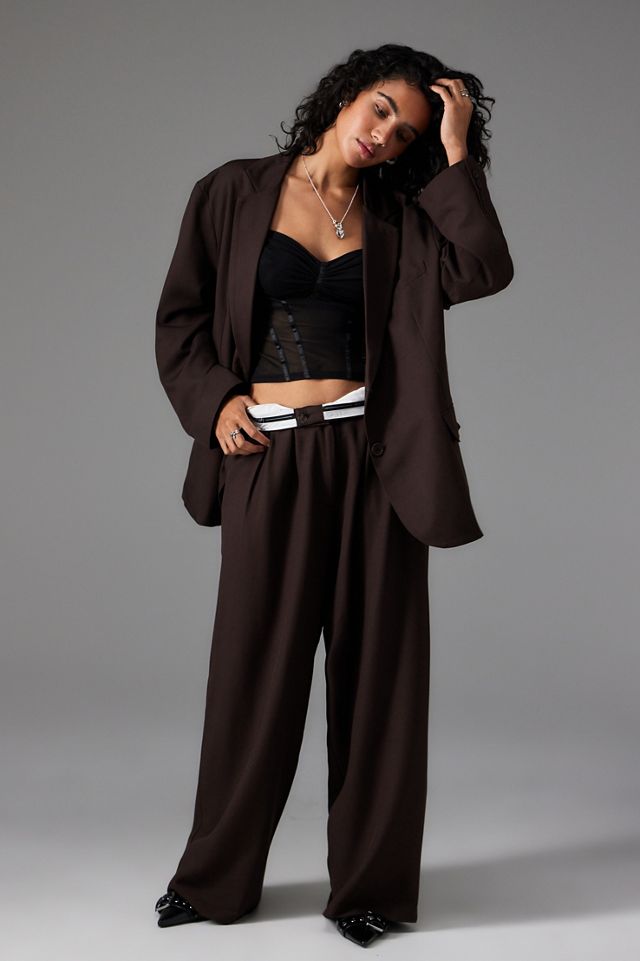Light Before Dark Sammi Tailored Slouch Trousers  #1