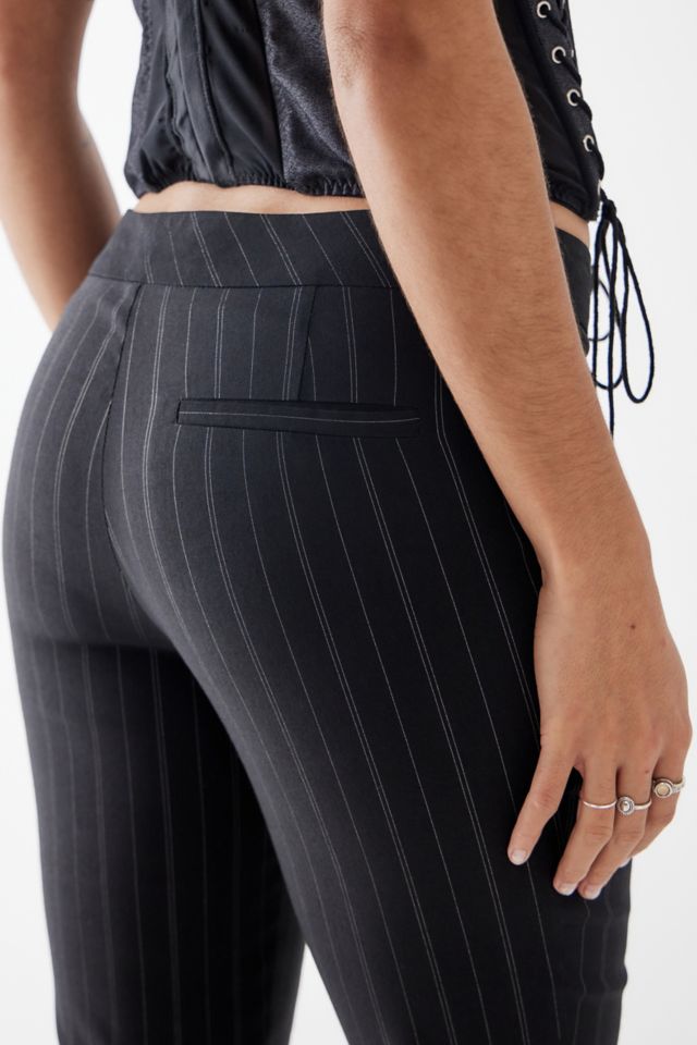 Pinstripe capri pants on sale