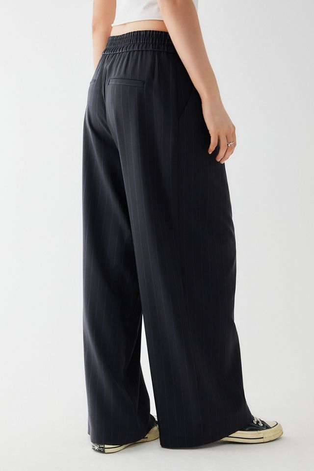 Light Before Dark Navy Pinstripe Phoebe Tailored Trousers  #3