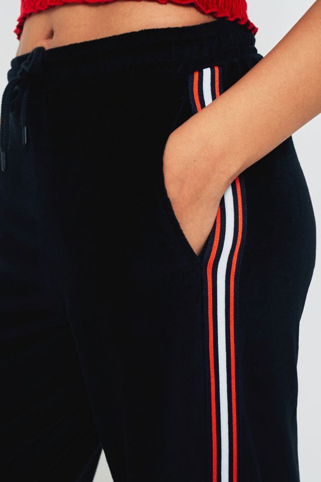 Sparkle & Fade Side Striped Velour Puddle Trousers #5