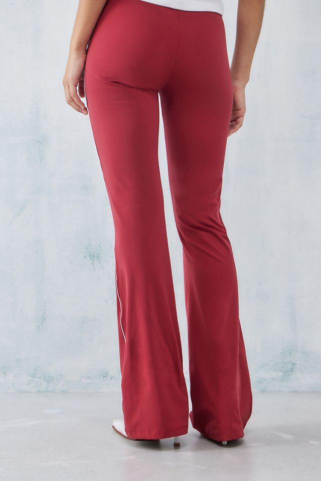 iets frans... Red Side Stripe Flare Trousers #2
