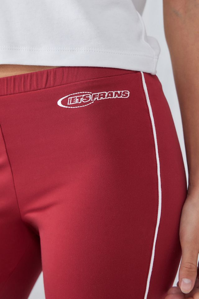 iets frans... Red Side Stripe Flare Trousers #3