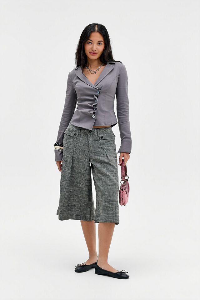 Pantalones Cortos de Pierna Ancha a Cuadros Suited Up BDG #2
