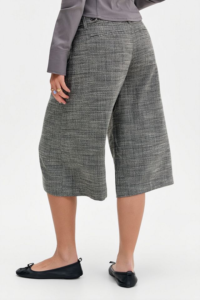 Pantalones Cortos de Pierna Ancha a Cuadros Suited Up BDG #3