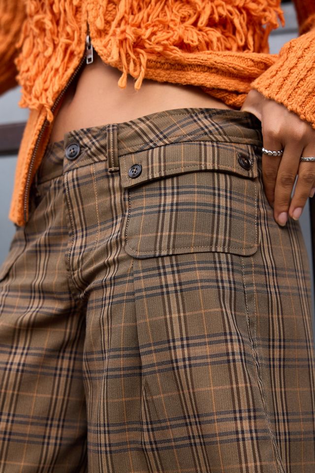 BDG Suited Up Karierte Weite Cropped Hose #2
