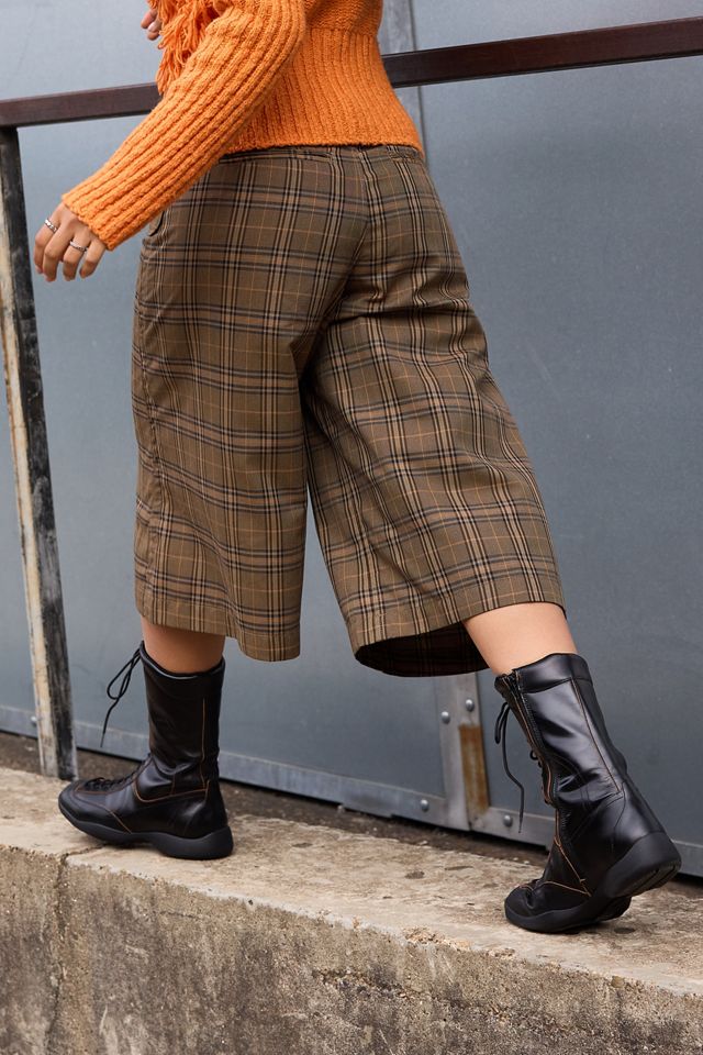 BDG Suited Up Karierte Weite Cropped Hose #3