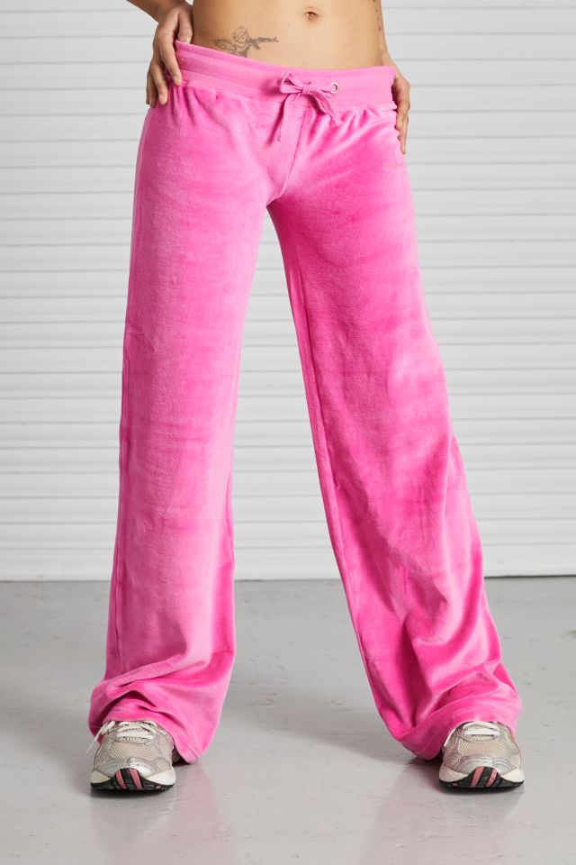 Pink best sale velour trousers