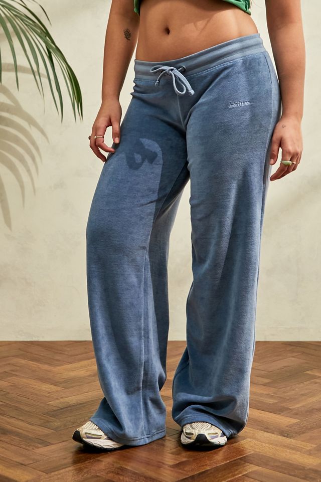 iets frans... Pantalon de survêtement en velours bleu #2