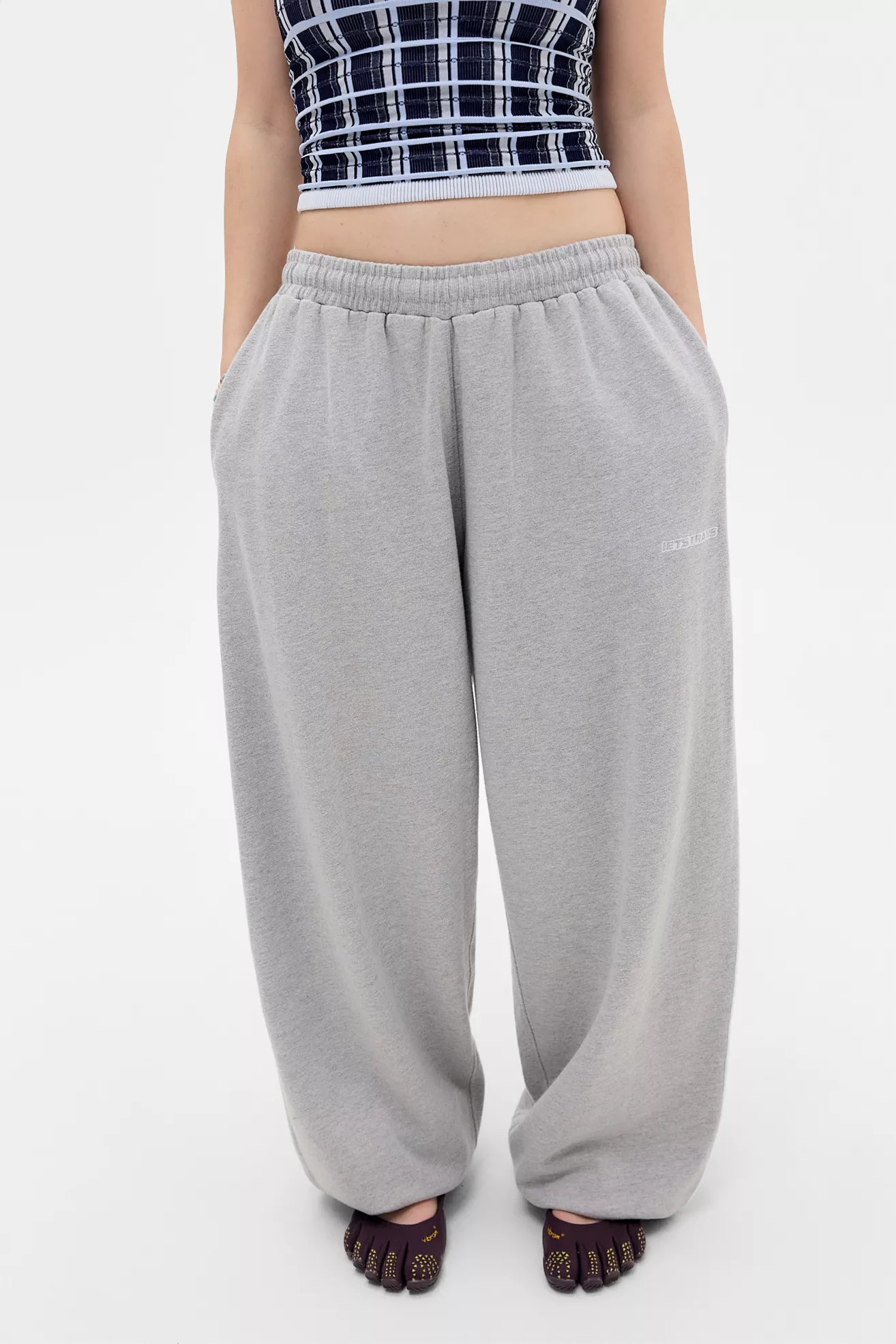 iets frans... Grey Harri Baggy Joggers