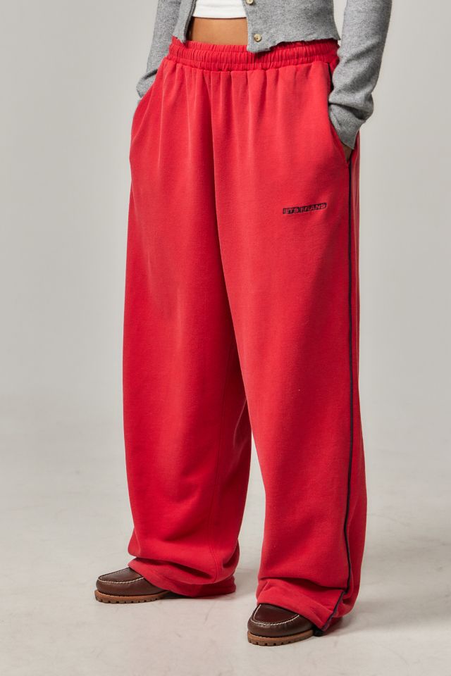 Cheap red joggers sale