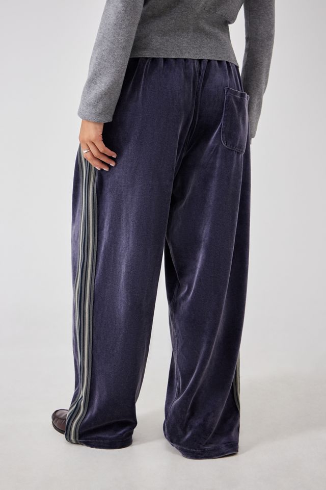 iets frans... Velour Stripe Track Pants #2